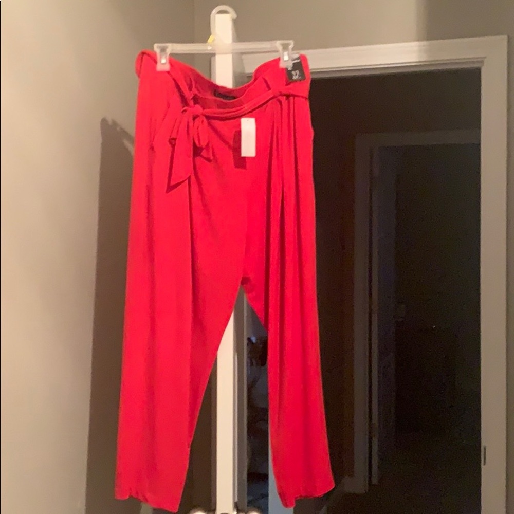 New York and Co. Red slim ankle XL